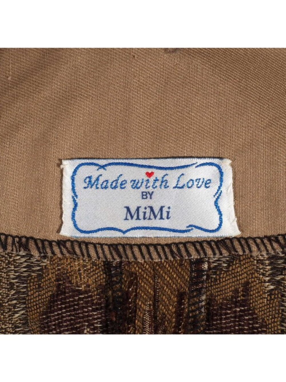 Brocade Womens Jacket S / M Lined Brown Tan Shawl Collar Hand Taylored - Picture 11 of 12